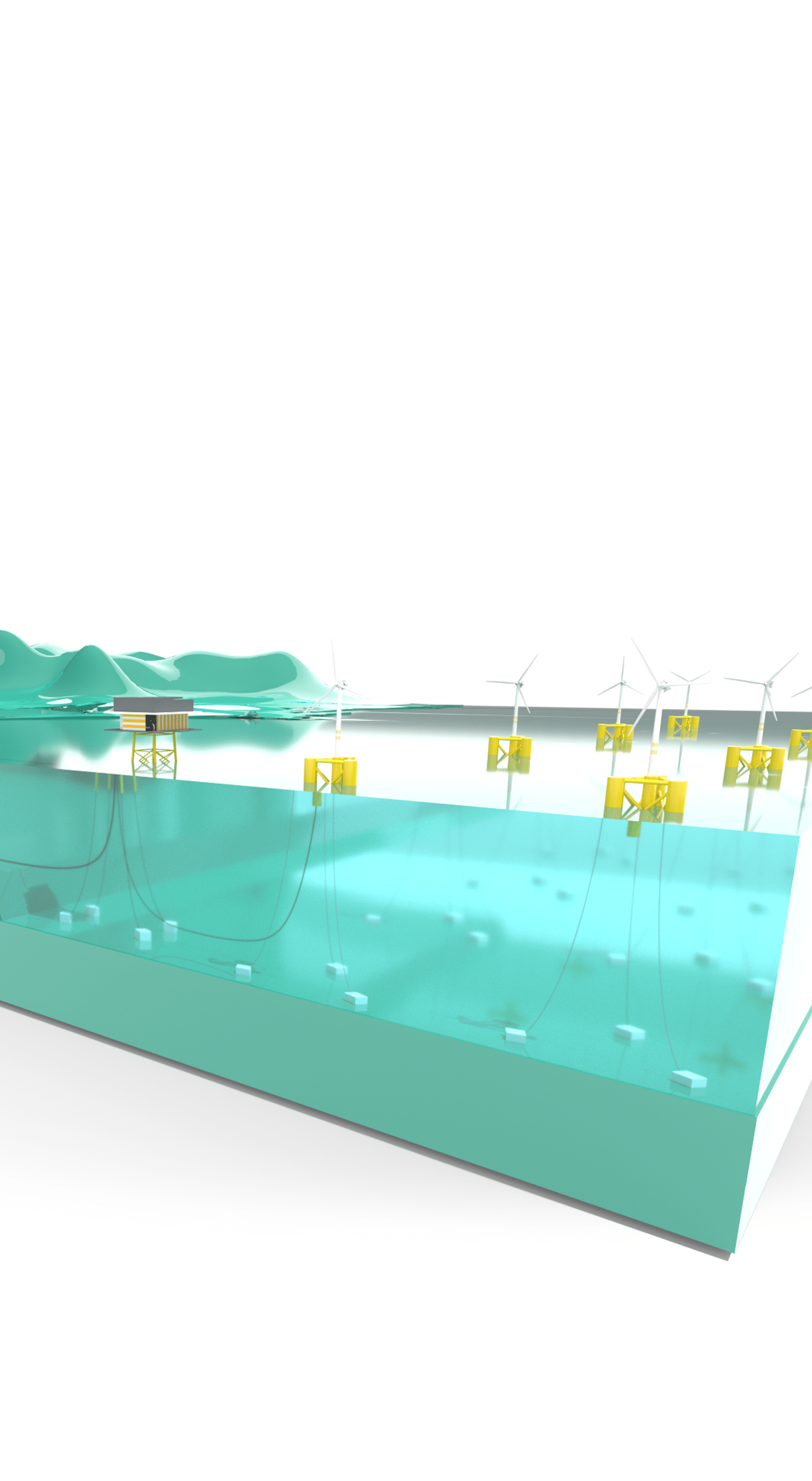 3D Offshore Wind Farm diagram