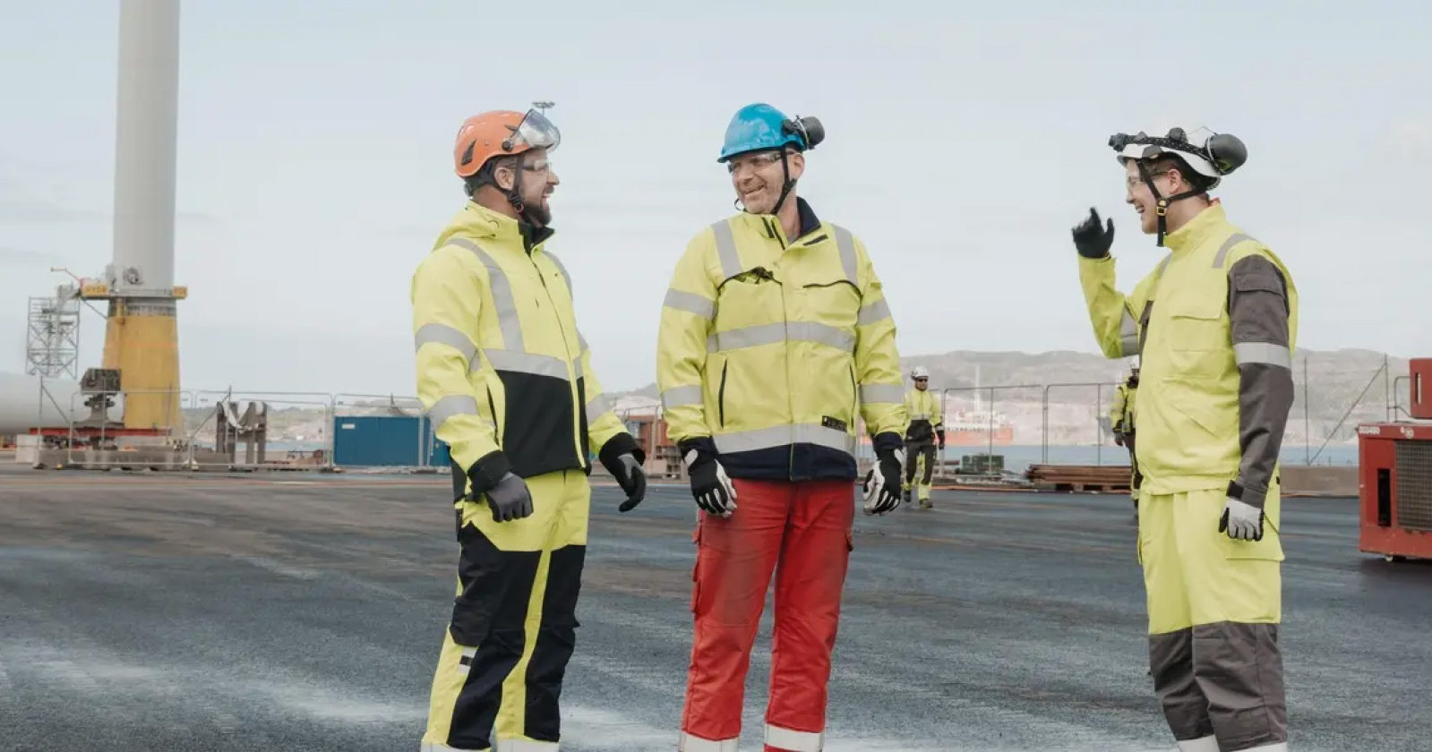 Equinor team are wearing Personal Protective Equipment fit for Norway. © Equinor